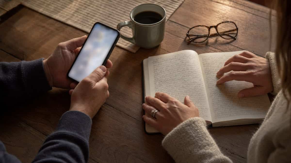 Convey the emotional weight of a family-led provider decision being shaped by peer review content rather than institutional ratings, reinforcing the section's central claim about trust and reputation signals.
